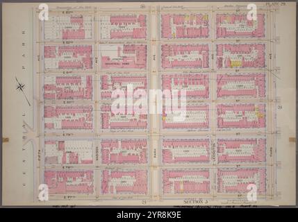 Platte 29, Teil von Abschnitt 5: [Begrenzt durch E. 83rd Street, Third Avenue, E. 77th Street und Fifth Avenue] 1898 durch Bromley, Walter Scott Stockfoto