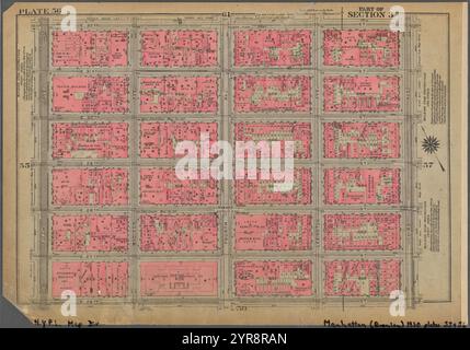 Platte 56, Teil von Abschnitt 3: [Begrenzt durch E. 32nd Street, Third Avenue, E. 26th Street und Fifth Avenue] 1930 Stockfoto