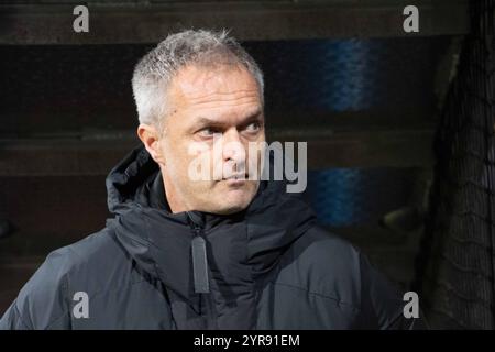 Bundestrainer Christian WUECK Wück, GER, Frauen, Fussball Laenderspiel der Frauen, Deutschland GER - Italien ITA 1-2, am 02.12.2024 in Bochum/Deutschland. *** Nationaltrainer Christian WUECK Wück, GER , Frauen, Frauen-Fußball-Nationalspiel, Deutschland GER Italien ITA 1 2, am 02 12 2024 in Bochum Deutschland Stockfoto