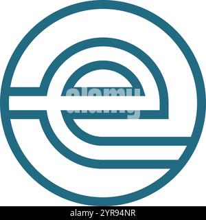 Design-Vorlage für das Logo „Buchstabe E“ Stock Vektor