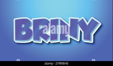 3D-Texteffekt für bearbeitbaren Vektorstil Stock Vektor