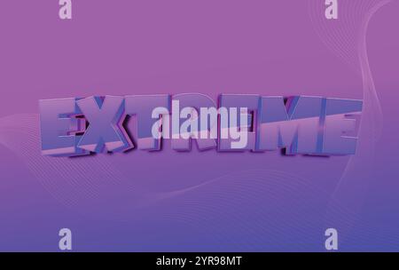 3D-Texteffekt für bearbeitbaren Vektorstil Stock Vektor