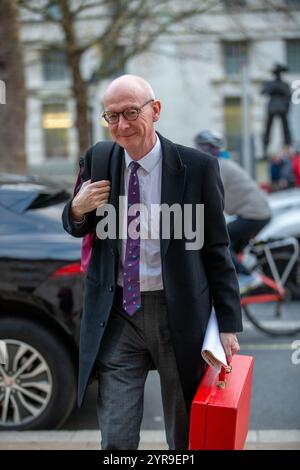 London, England, Großbritannien. Dezember 2024. Pat McFadden, Kanzler des Herzogtums von Lancaster, kommt beim Kabinettsbüro Credit: Richard Lincoln/Alamy Live News Stockfoto