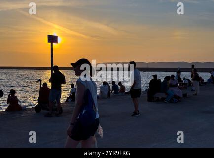 Alter Hafen mit Museum der Zivilisationen Europas, Fort Saint-Jean, Palais du Pharao, Notre-Dame de la Grande, Palais Longchamp am 14. August 2024 in Marseille, Frankreich. Fotograf: Peter Schatz Stockfoto