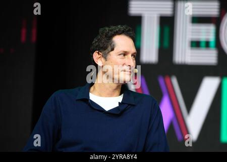 Torino, Italien. September 2023. Foto Alberto Gandolfo/LaPresse 28-09-2023 Turin, Italien - Cronaca - italienische Tech Week John Elkann Dialoga con Brian Chesky. Nella Foto: John Elkann 28. September 2023 Turin Italien - Nachrichten - John Elkann spricht mit Brian Chesky. Auf dem Foto: John Elkann Credit: LaPresse/Alamy Live News Stockfoto