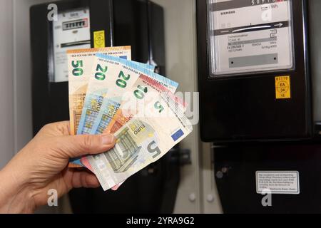 Erhöhung Des Strompreises Stockfoto
