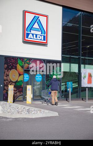 Briancoon (Französische Alpen, Südostfrankreich): Aldi Discount Supermarkt *** örtlicher Titel *** Stockfoto