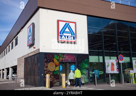 Briancoon (Französische Alpen, Südostfrankreich): Aldi Discount Supermarkt *** örtlicher Titel *** Stockfoto