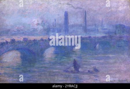 Waterloo Bridge, Morgennebel. Claude Monet. 1901. Stockfoto