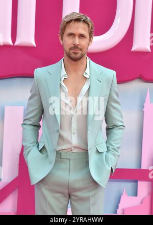 Ryan Gosling nimmt an „ Barbie “ Teil – European Premiere auf dem Cineworld Leicester Square in London, Großbritannien. Montag, 12. Juli 2023. - BANG MEDIA INTERNATIONAL FAMOUS PICTURES 28 HOLMES ROAD LONDON NW5 3AB VEREINIGTES KÖNIGREICH TEL. +44 (0) 02 7485 1005 E-MAIL: PICTURES@FAMOUS.UK.COM Stockfoto