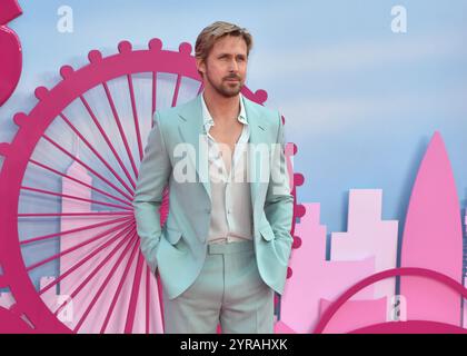 Ryan Gosling nimmt an „ Barbie “ Teil – European Premiere auf dem Cineworld Leicester Square in London, Großbritannien. Montag, 12. Juli 2023. - BANG MEDIA INTERNATIONAL FAMOUS PICTURES 28 HOLMES ROAD LONDON NW5 3AB VEREINIGTES KÖNIGREICH TEL. +44 (0) 02 7485 1005 E-MAIL: PICTURES@FAMOUS.UK.COM Stockfoto