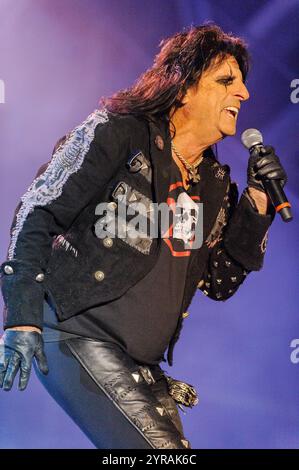 Clisson (Nordwestfrankreich), am 19. Juni 2008: Alice Cooper im Konzert beim Rockfestival Hellfest *** Lokale Bildunterschrift *** Stockfoto