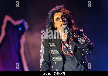 Clisson (Nordwestfrankreich), am 19. Juni 2008: Alice Cooper im Konzert beim Rockfestival Hellfest *** Lokale Bildunterschrift *** Stockfoto