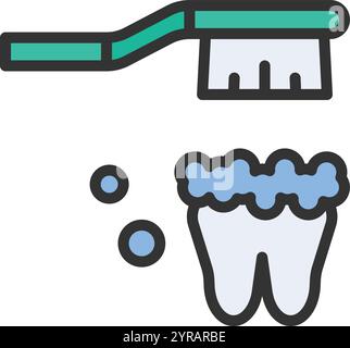 Vektorbild des Pinselsymbols. Geeignet für mobile Anwendungen, Webanwendungen und Printmedien. Stock Vektor