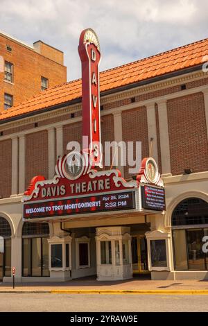 Theater der Troy University Davis im Zentrum von Montgomery Alabama Stockfoto