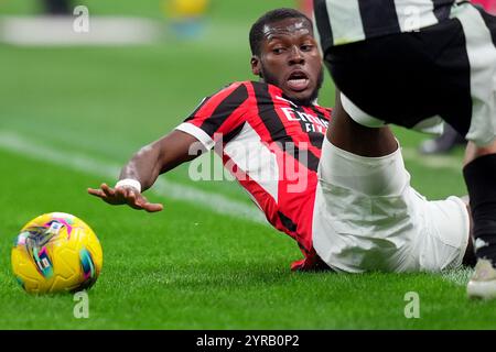 Mailand, Italien. November 2024. AC Mailand Youssouf Fofana während des Fußballspiels der Serie A zwischen Mailand und Juventus im San Siro Stadion in Mailand, Norditalien - Samstag, 23. November 2024. Sport - Fußball . (Foto: Spada/Lapresse) Credit: LaPresse/Alamy Live News Stockfoto