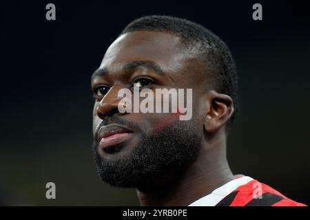 Mailand, Italien. November 2024. AC Mailand Youssouf Fofana während des Fußballspiels der Serie A zwischen Mailand und Juventus im San Siro Stadion in Mailand, Norditalien - Samstag, 23. November 2024. Sport - Fußball . (Foto: Spada/Lapresse) Credit: LaPresse/Alamy Live News Stockfoto