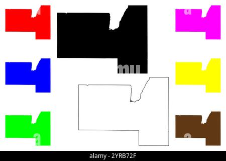 Fond du Lac County, Bundesstaat Wisconsin (US County, Vereinigte Staaten von Amerika, USA) Kartenvektorillustration, Scribble Skizzenkarte Stock Vektor Fond du Lac County, Bundesstaat Wisconsin (US County, Vereinigte Staaten von Amerika, USA) Kartenvektorillustration, Scribble Skizzenkarte Stock Vektor
