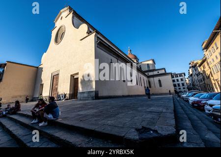 Die Basilica di Santo Spirito ist eine kathatholische Kirche in Florenz, Italien Stockfoto