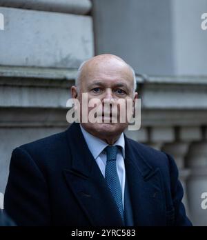 London, Großbritannien. Dezember 2024. Sir Iain Duncan Smith Abgeordneter gesehen in Downing Street Credit: Richard Lincoln/Alamy Live News Stockfoto