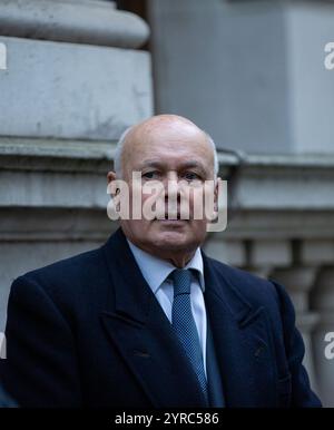 London, Großbritannien. Dezember 2024. Sir Iain Duncan Smith Abgeordneter gesehen in Downing Street Credit: Richard Lincoln/Alamy Live News Stockfoto