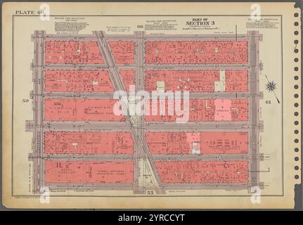 Platte 60, Teil von Abschnitt 3: [Begrenzt durch W. 37th Street, Fifth Avenue, W. 32nd Street und Seventh Avenue.] 1955 Stockfoto