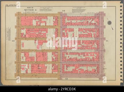 Platte 70, Teil von Abschnitt 4: [Begrenzt durch W. 47th Street, Ninth Avenue, W. 42nd Street und Eleventh Avenue.] 1955 Stockfoto