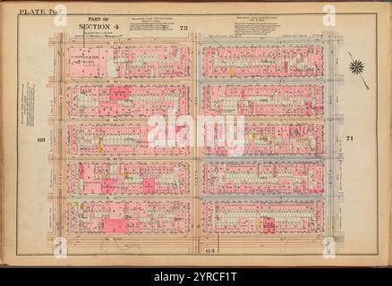 Plate 70: [Begrenzt durch W. 47th Street, Ninth Avenue, W. 42nd Street und Eleventh Avenue] 1921 - 1923 Stockfoto