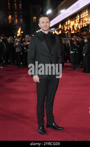 Alex Jordan kommt zur Uraufführung von The Lord of the Rings: The war of the Rohirrim im Odeon Luxe am Leicester Square, London. Bilddatum: Dienstag, 3. Dezember 2024. Stockfoto