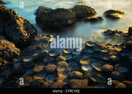 Felsformationen. Riesen Causway. Nortnern Irland Stockfoto