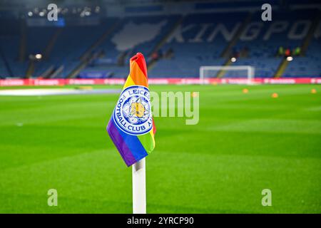 King Power Stadium, Leicester, Großbritannien. Dezember 2024. Premier League Football, Leicester City gegen West Ham United; The Corner Flag Credit: Action Plus Sports/Alamy Live News Stockfoto