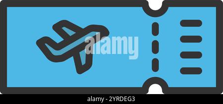 Vektorbild für Ticketsymbol. Geeignet für mobile Anwendungen, Webanwendungen und Printmedien. Stock Vektor