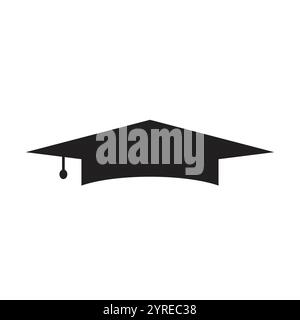 Mortarboard - Quadratisches Akademikap-Symbol Stock Vektor