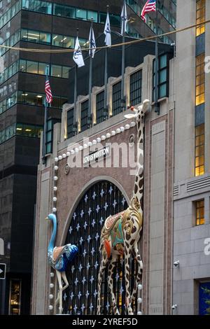 Das Louis Vuitton temporäre Geschäft wurde nach 6 E. 57th St., 2024, New York City, USA verlegt Stockfoto