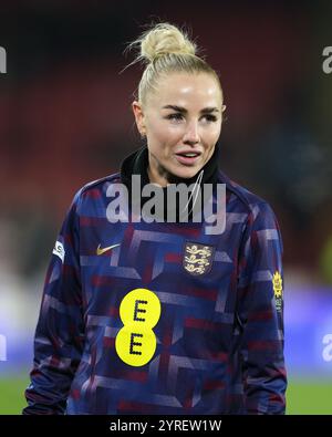 Sheffield, Großbritannien. Dezember 2024. Alex Greenwood aus England vor dem Internationalen Freundschaftsspiel der Frauen England Frauen gegen Schweiz Frauen in der Bramall Lane, Sheffield, Großbritannien, 3. Dezember 2024 (Foto: Alex Roebuck/News Images) in Sheffield, Großbritannien am 12.03.2024. (Foto: Alex Roebuck/News Images/SIPA USA) Credit: SIPA USA/Alamy Live News Stockfoto