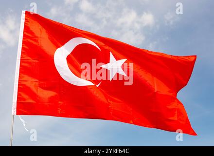 Nationalflagge Türkei Stockfoto