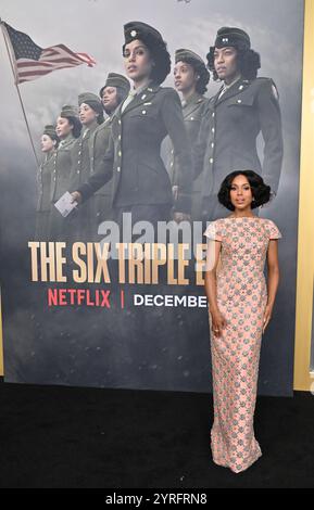 Hollywood, USA. Dezember 2024. Kerry Washington kommt zur Uraufführung von „The Six Triple Eight“ am 3. Dezember 2024 im Egyptian Theatre in Hollywood, CA. © Lisa OConnor/AFF-USA.com Credit: AFF/Alamy Live News Stockfoto