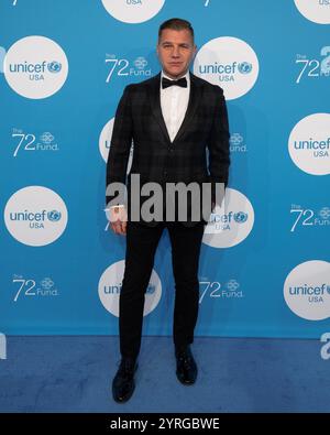 New York, USA. Dezember 2024. Tom Murrow kommt am 3. Dezember 2024 zur UNICEF-Gala 2024 in der Cipriani Wall Street in New York an. (Foto: Gabriele Holtermann/SIPA USA) Credit: SIPA USA/Alamy Live News Stockfoto