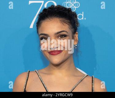 New York, USA. Dezember 2024. Laurie Hernandez kommt 2024 zur UNICEF Gala in der Cipriani Wall Street in New York, New York, am 3. Dezember 2024 an. (Foto: Gabriele Holtermann/SIPA USA) Credit: SIPA USA/Alamy Live News Stockfoto