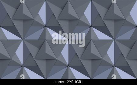 Ein fesselndes geometrisches 3D-Muster mit Merkaba-Sternen, perfekt für modernes Tapetendesign. Die komplizierten Formen und Schattierungen sorgen für ein visuelles Erscheinungsbild Stockfoto