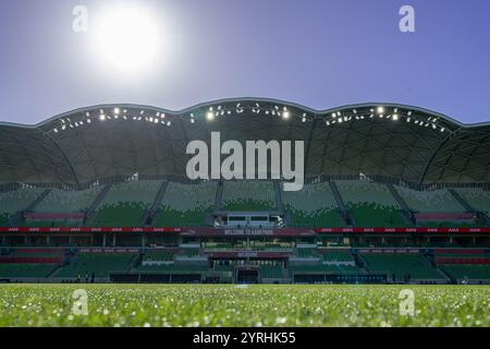 Melbourne, Australien. Dezember 2024. Melbourne, Australien, 4. Dezember 2024: Ein Blick in das Stadion während des internationalen Freundschaftsspiels zwischen Australien und Chinesisch Taipeh im AAMI Park in Melbourne, Australien. (NOE Llamas/SPP) Credit: SPP Sport Press Photo. /Alamy Live News Stockfoto