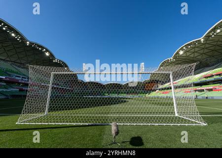 Melbourne, Australien. Dezember 2024. Melbourne, Australien, 4. Dezember 2024: Ein Blick in das Stadion während des internationalen Freundschaftsspiels zwischen Australien und Chinesisch Taipeh im AAMI Park in Melbourne, Australien. (NOE Llamas/SPP) Credit: SPP Sport Press Photo. /Alamy Live News Stockfoto