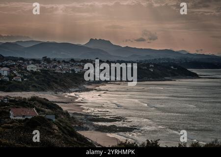 Landschaft in bidart, Pays-baskisch Stockfoto