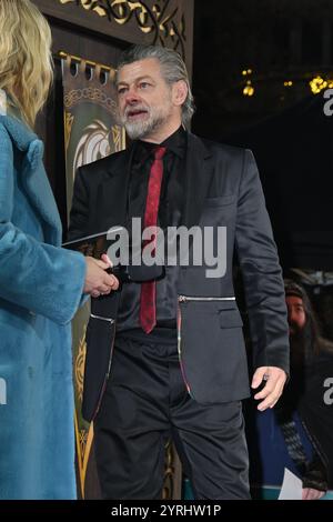 London, UK - 3. Dezember 2024 Andy Serkis bei der britischen Premiere von The Lord of the Rings, The war of the Rohirrim, am 3. Dezember 2024 im Odeon Luxe Leicester Square, London, England. CAP/JOR ©JOR/Capital Pictures Stockfoto