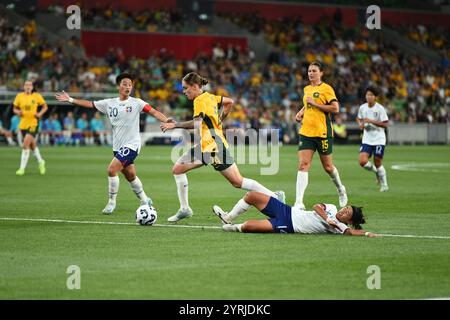 MELBOURNE, AUSTRALIEN. Dezember 2024. Im Bild: Sharn Freier von den australischen Matildas während des Australia Matildas vs Chinese Taipei International Friendly im AAMI Park in Melbourne am 4. Dezember 2024. Quelle: Karl Phillipson/Alamy Live News Stockfoto