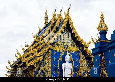 WatRongSueaTen, Chiang Rai, Thailand, 17. Juni 2019. Stockfoto