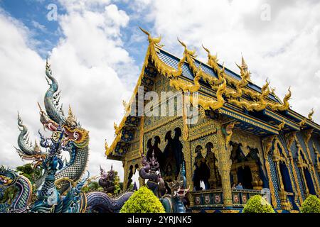 WatRongSueaTen, Chiang Rai, Thailand, 17. Juni 2019. Stockfoto