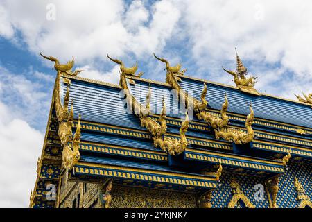 WatRongSueaTen, Chiang Rai, Thailand, 17. Juni 2019. Stockfoto