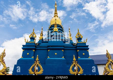 WatRongSueaTen, Chiang Rai, Thailand, 17. Juni 2019. Stockfoto