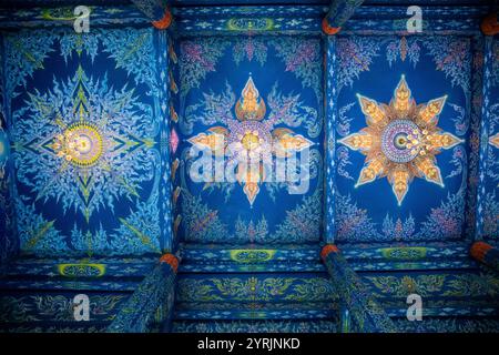 WatRongSueaTen, Chiang Rai, Thailand, 17. Juni 2019. Stockfoto